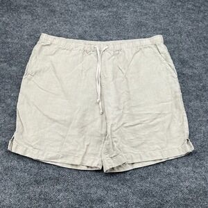 Alex Crane Bo Shorts Men's 3XL Beige Chino Golf Beach Linen Lightweight